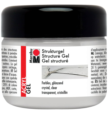 Strukturgel Acryl gl&auml;nzend farblos