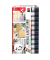 Metallic Liner u. Glitter Xmas 10ST sort