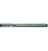 Fineliner pigment liner 308, 308 12-9, grau (Schreibfarbe: schwarz), 1,2mm