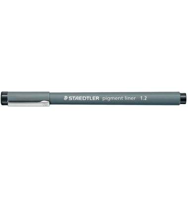 Fineliner pigment liner 308, 308 12-9, grau (Schreibfarbe: schwarz), 1,2mm