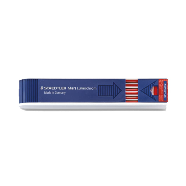 STAEDTLER Farb-Zeichenmine Mars Lumochrom, Farbe Karmin, 2 mm, für Fallminenstifte, 204-29