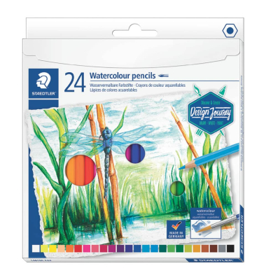 Aquarellfarbstifte 24ST sortiert