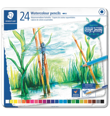 Aquarellfarbstifte 24ST sortiert