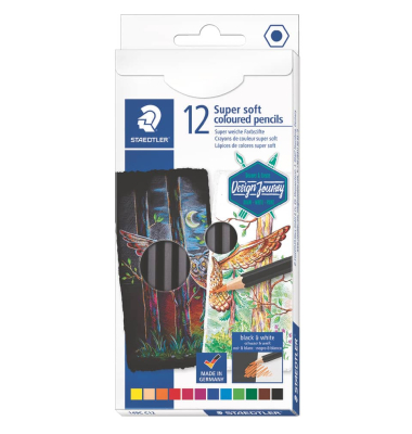 Farbstifte 12ST Supersoft sortiert