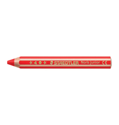 Farbstift Noris  junior, 140-2, rot, sechskant-abgerundet