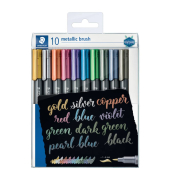 Faserschreiber 10ST Metallic Brush