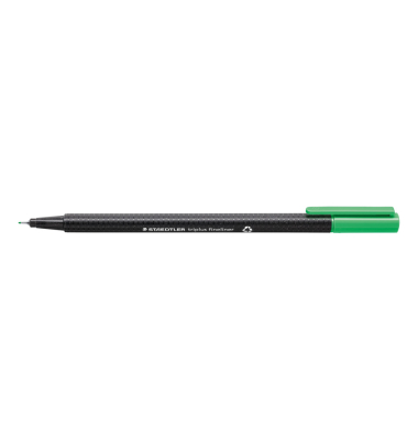 Fineliner triplus 334, 334-550, silber (Schreibfarbe: blassgr&uuml;n), 0,3mm