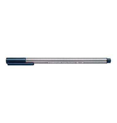 Fineliner triplus 334, 334-36, silber (Schreibfarbe: indigo), 0,3mm