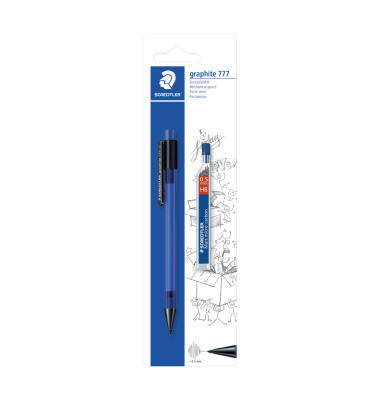 Feinminenstift, 7775BK25DA, H&auml;rte HB, 0,5mm, farbig sortiert