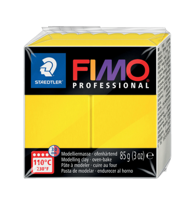 Modelliermasse Fimo pro f&uuml;r echt-gelb