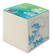 Notizklotz 9x9x9cm Welle