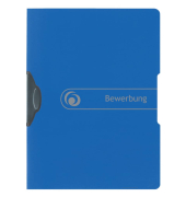 Klemmhefter 300000697, A4 blau, f&uuml;r ca. 30 Blatt, Polypropylen