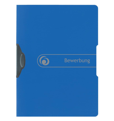 Klemmhefter 300000697, A4 blau, f&uuml;r ca. 30 Blatt, Polypropylen