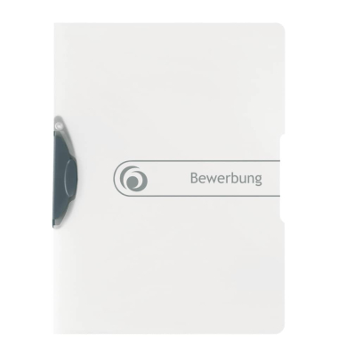 Klemmhefter 300000698, A4 transparent farblos, f&uuml;r ca. 30 Blatt, Polypropylen