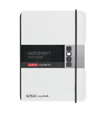 Notizbuch 300003348, transparent, A6, kariert, 70g, 40 Blatt / 80 Seiten