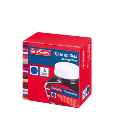 Tintenglas 30ml blau