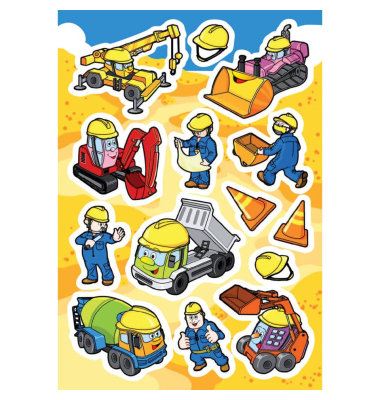 Schmucketikett Baustelle