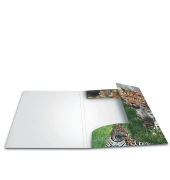 Gummizugmappe 7137 Leopard Polypropylen