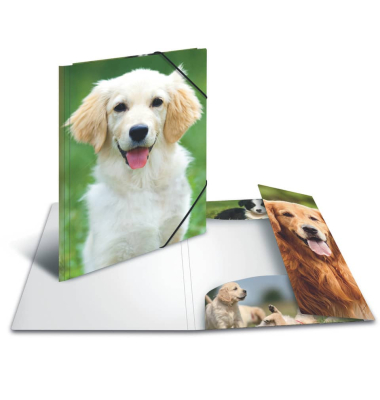 Gummizugmappe 7139 hund Polypropylen