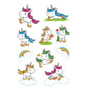 Schmucketikett Baby Einhorn