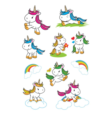 Schmucketikett Baby Einhorn