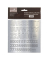 Buchstabenetiketten  silber