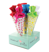 Geschenktasche 93 903, allgemein, runde T&uuml;te, 5 Motive sortiert