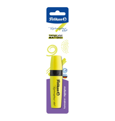 Textmarker 400140880, leuchtgelb, 1mm, 2mm, 5mm Keilspitze