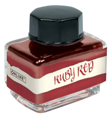 Tintenglas Colour Rubinrot