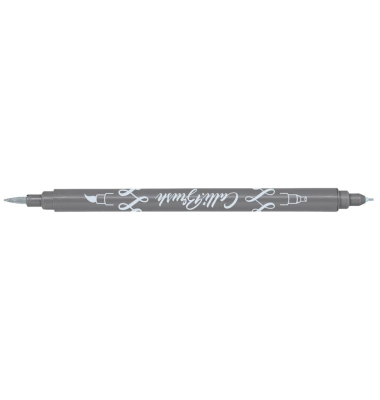 Faserschreiber Calli Brush grey
