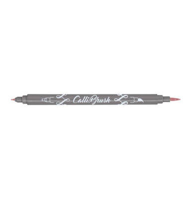 Faserschreiber Calli Brush red metallic