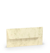 Briefumschlag 16409106, DIN lang, haftklebend, 100g, chamois marmora