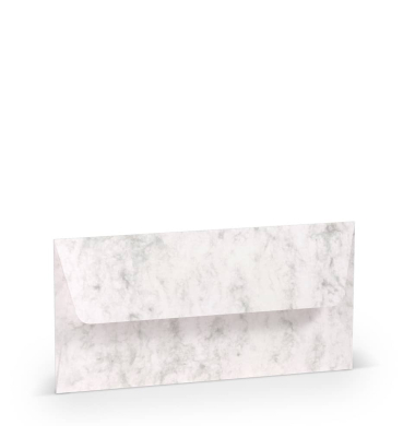 Briefumschlag 16409114, DIN lang, haftklebend, 100g, grau marmora