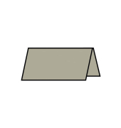 Tischkarte Paperado 10x10cm taupe met.