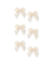 Sticker Satinschleifen ivory