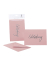 Briefkarten 1181955063 DIN B6  Hoch doppelt Hei&szlig;folie silber rose