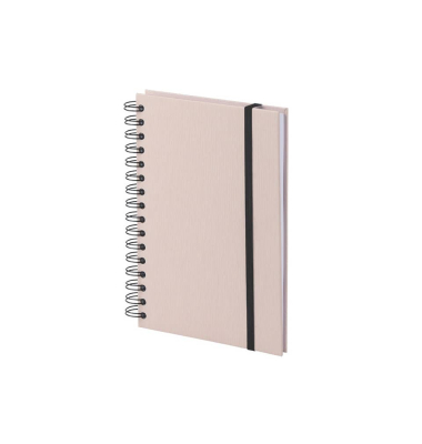 Notizbuch 1875452581, creme, blanko, 80 Blatt