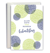 Briefkarten 11901814009 Geburtstag blau/gr&uuml;n