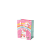 Geschenktasche 13691579000, allgemein, mit Trageband / Geschenkanh&auml;nger, Happy Unicorn, 18cm x 23cm