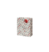 Geschenktasche 13698563000, Weihnachten, mit Tragekordel / Geschenkanh&auml;nger, Weihnachtliche Zweige, 18cm x 23cm