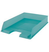 Briefablage 626274, blau/transparent, Polystyrol