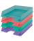Briefablage 626274, blau/transparent, Polystyrol