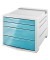 Schubladenbox Colour'Ice h.graublau
