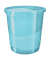 Papierkorb 626289, 14 Liter, rund, blau/transparent