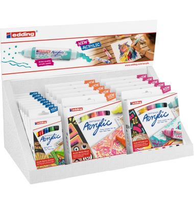 Thekendisplay Acrylic 5er Sets sortiert