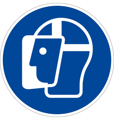 Schild Gesichtsschutz benutzen ISO7010