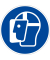 Schild Gesichtsschutz benutzen ISO7010