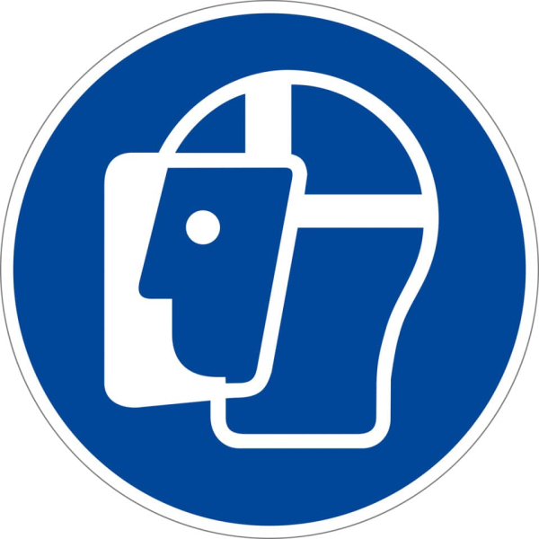 Moedel 2244325 Schild Gesichtsschutz benutzen ISO7010 4060081002115 Moedel