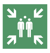 Hinweisschild Sammelstelle Alu ISO7010