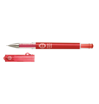 Gelschreiber G-Tec-C Maica, 2507002, rot/transparent (Schreibfarbe: rot), 0,2mm, mit Kappe, nachf&uuml;llbar